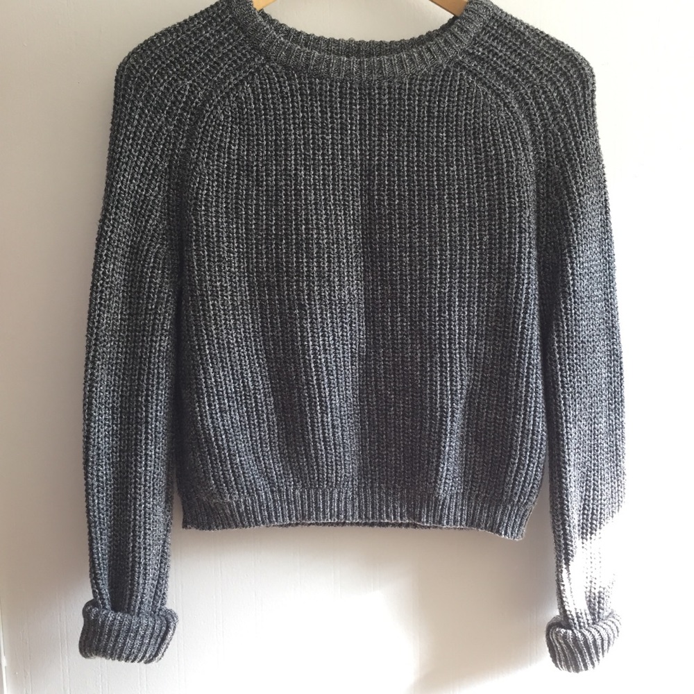 American Apparel cropped fisherman sweater